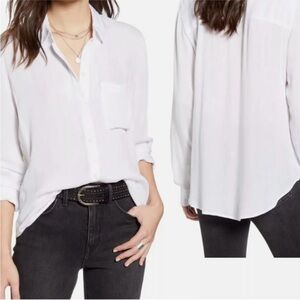 NWT Treasure & Bine White Button Classic Shirt